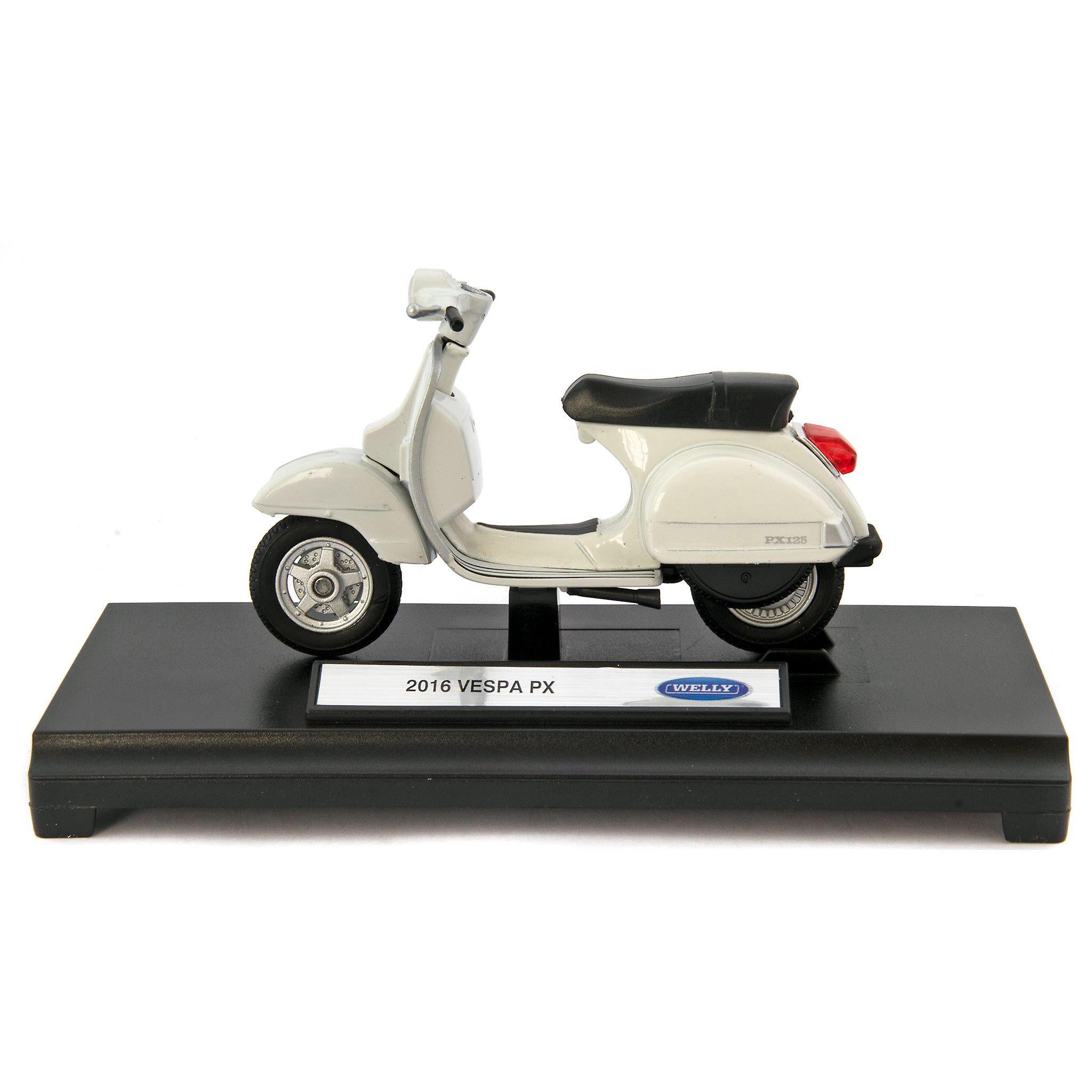 Vespa PX Diecast Model Scooter 2016 white - 1:18 Scale-Welly-Diecast Model Centre