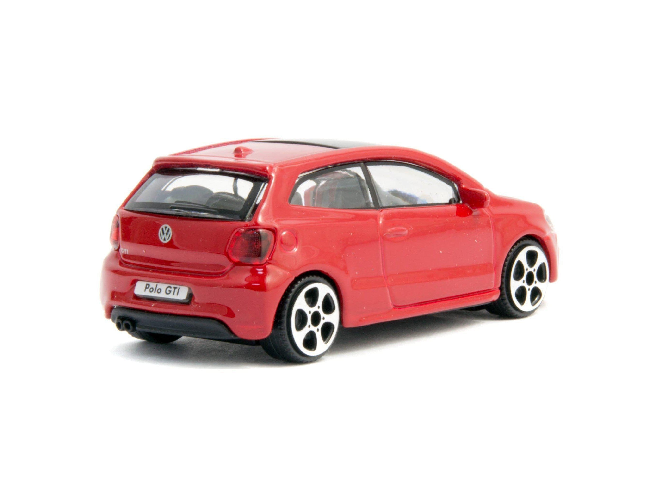 Volkswagen Polo GTi Mk5 Diecast Toy Car red - 1:43 Scale-Bburago-Diecast Model Centre