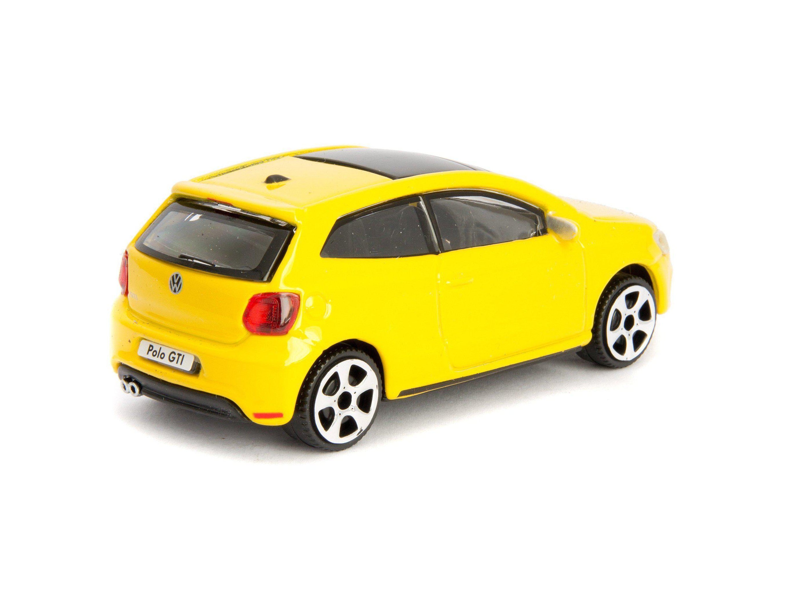 Volkswagen Polo GTi Mk5 Diecast Toy Car yellow - 1:43 Scale-Bburago-Diecast Model Centre