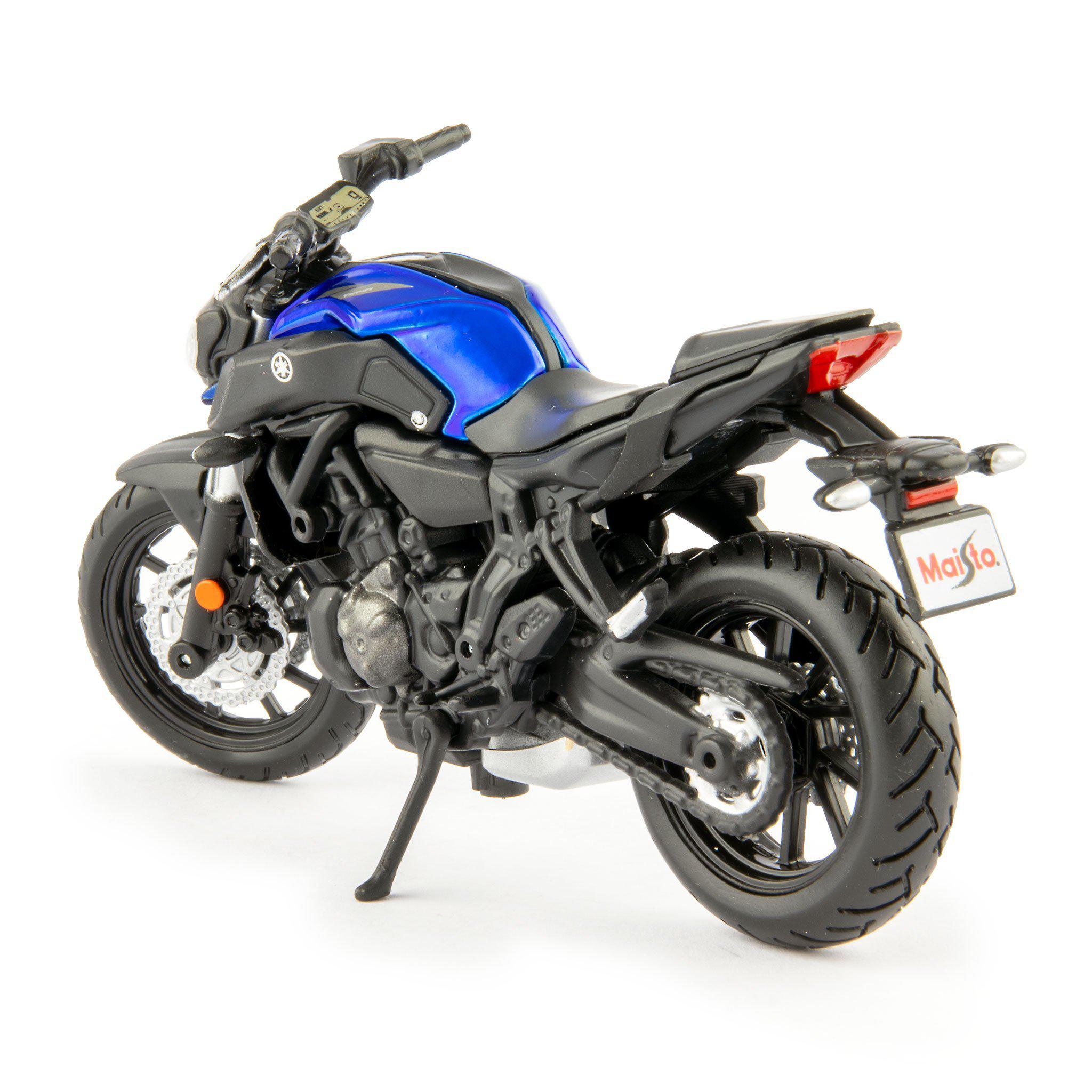 Yamaha MT07 Diecast Model Motorcycle 2018 blue - 1:18 Scale-Maisto-Diecast Model Centre