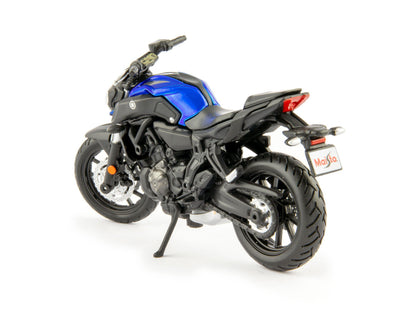 Yamaha MT07 Diecast Model Motorcycle 2018 blue - 1:18 Scale-Maisto-Diecast Model Centre