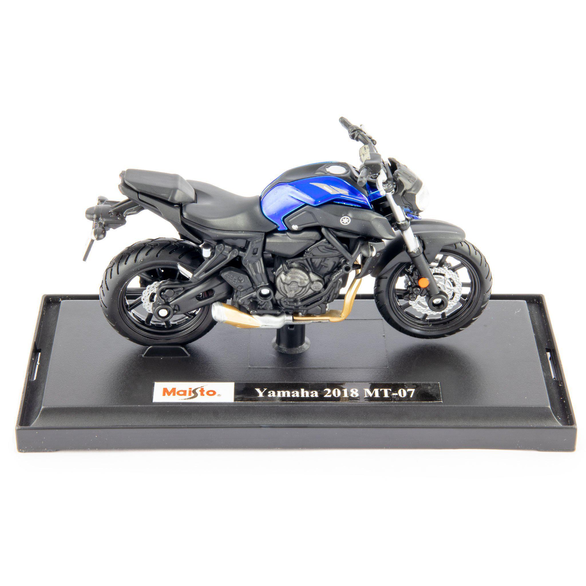 Yamaha MT07 Diecast Model Motorcycle 2018 blue - 1:18 Scale-Maisto-Diecast Model Centre