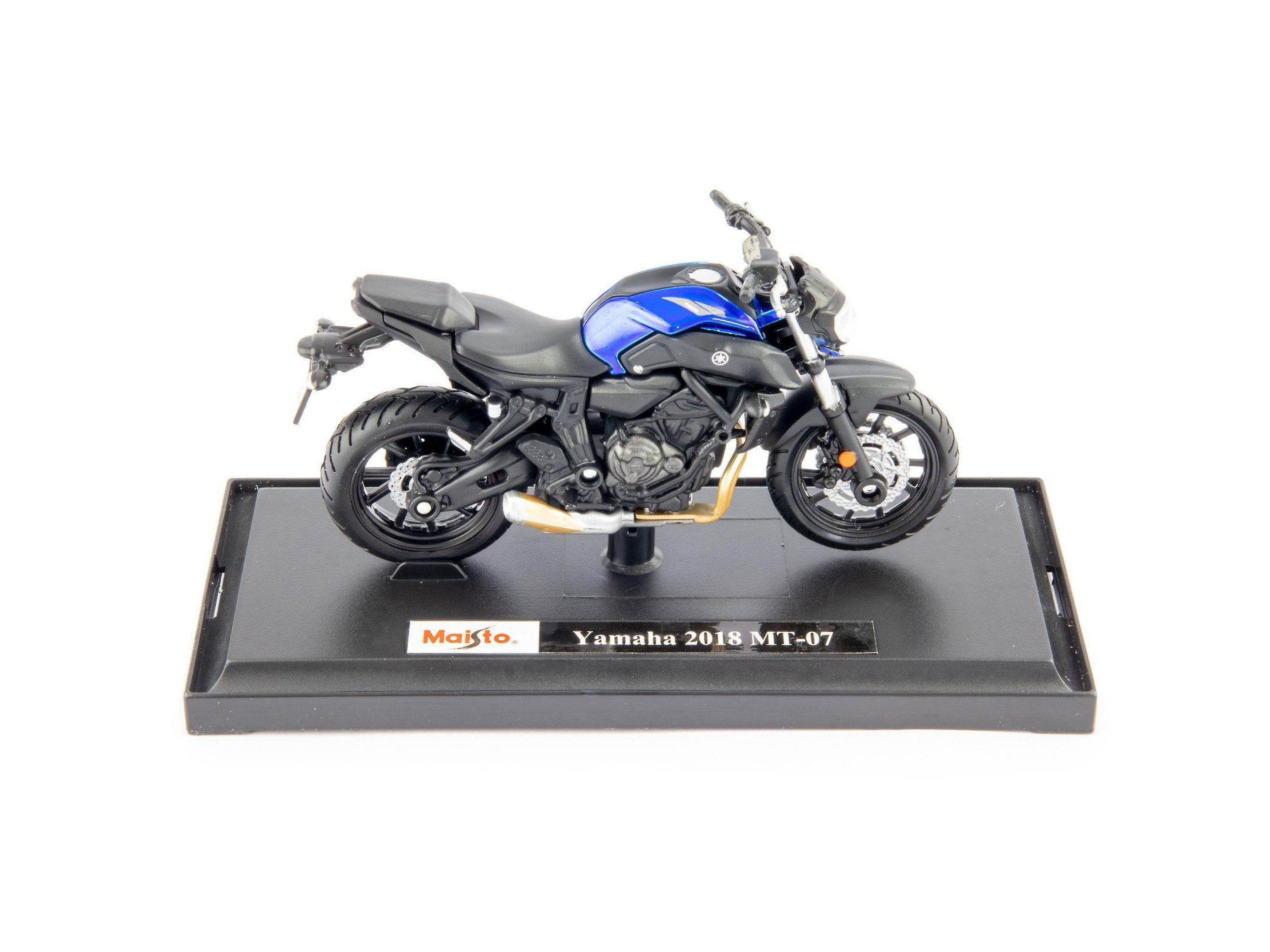 Yamaha MT07 Diecast Model Motorcycle 2018 blue - 1:18 Scale-Maisto-Diecast Model Centre