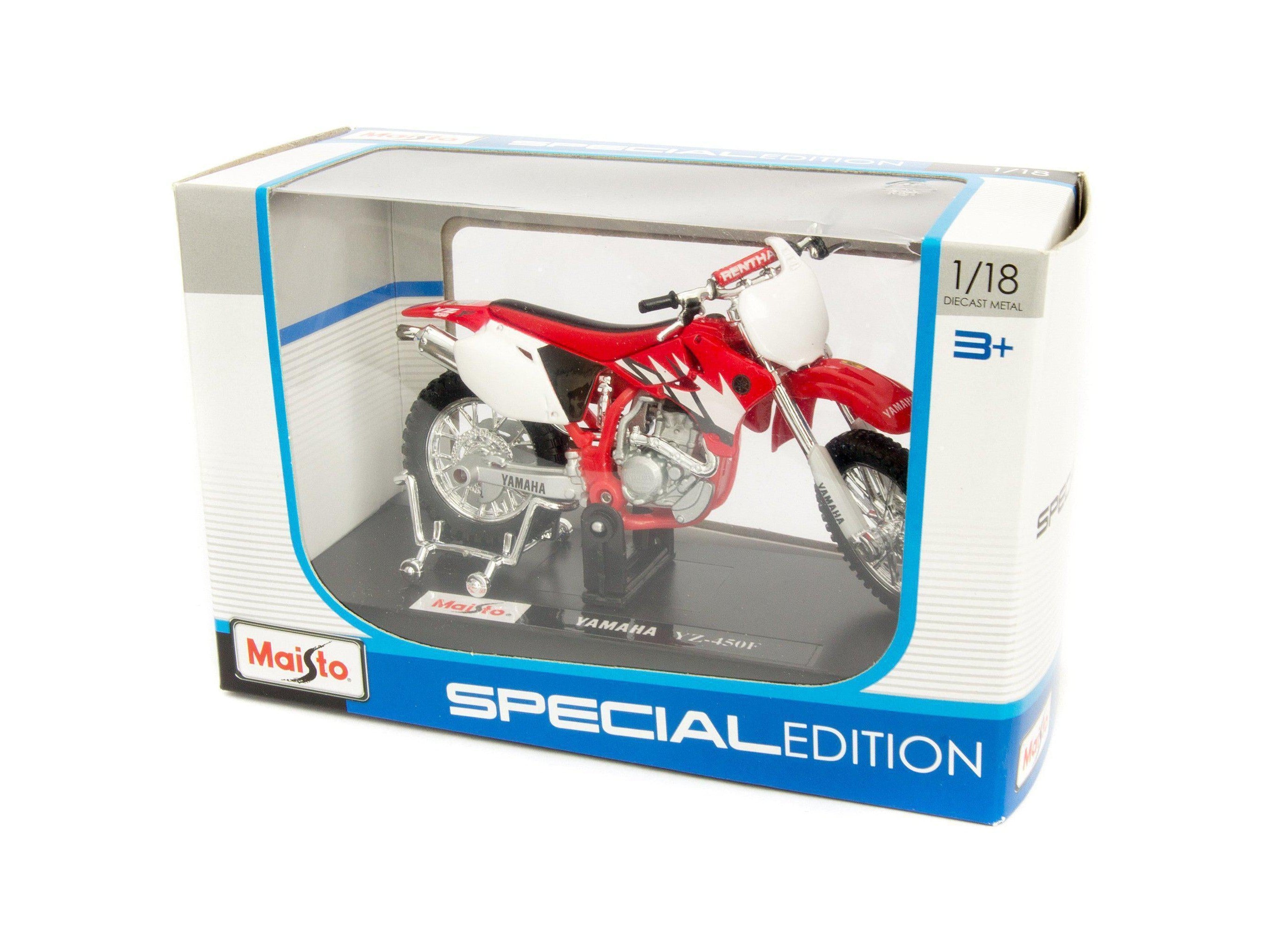 Yamaha YZ-450F Diecast Model Motorcycle red - 1:18 Scale-Maisto-Diecast Model Centre