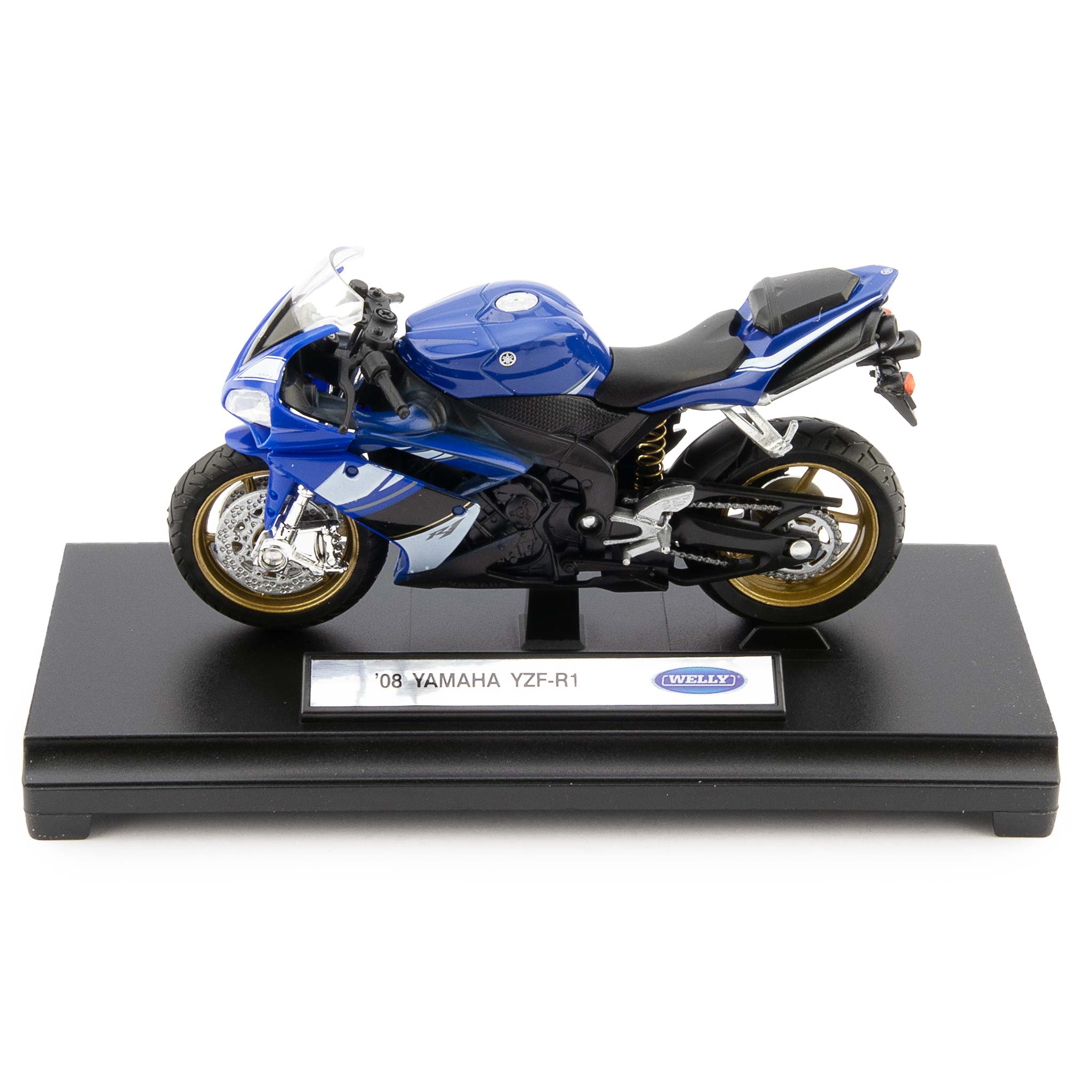 Yamaha YZF-R1 Diecast Model Motorcycle 2008 blue - 1:18 Scale-Welly-Diecast Model Centre