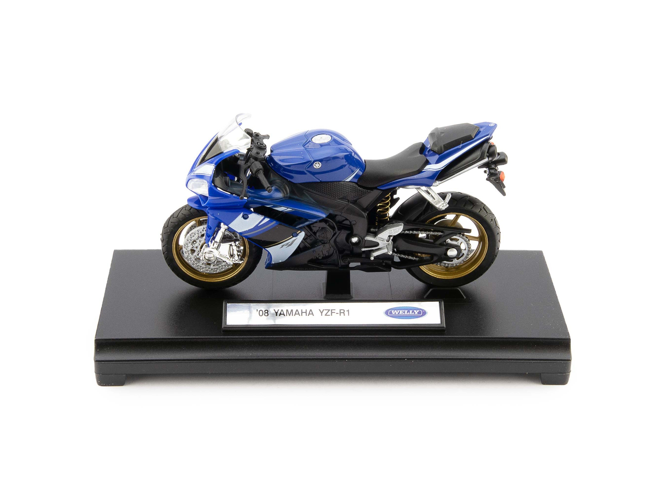 Yamaha YZF-R1 Diecast Model Motorcycle 2008 blue - 1:18 Scale-Welly-Diecast Model Centre